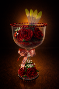 Red Royal Satin Rose Glass – Luxury Edition