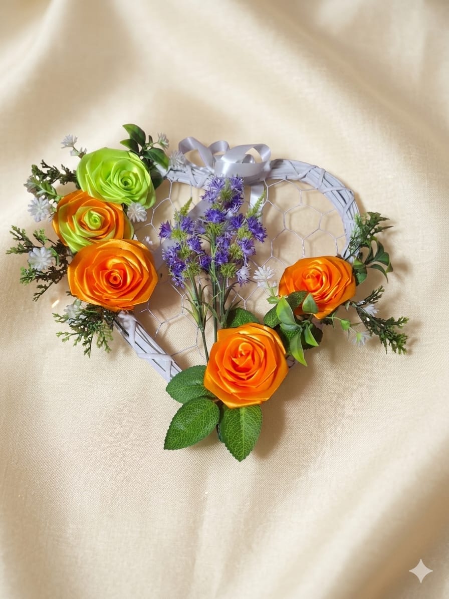 👉 Handgemachtes Rosen Herz – Dekoratives Geschenk (ROSEN JACA) Bestseller