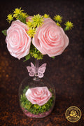 Romantische Rosen Deko Pink – Geschenk Idee | Rosen JACA