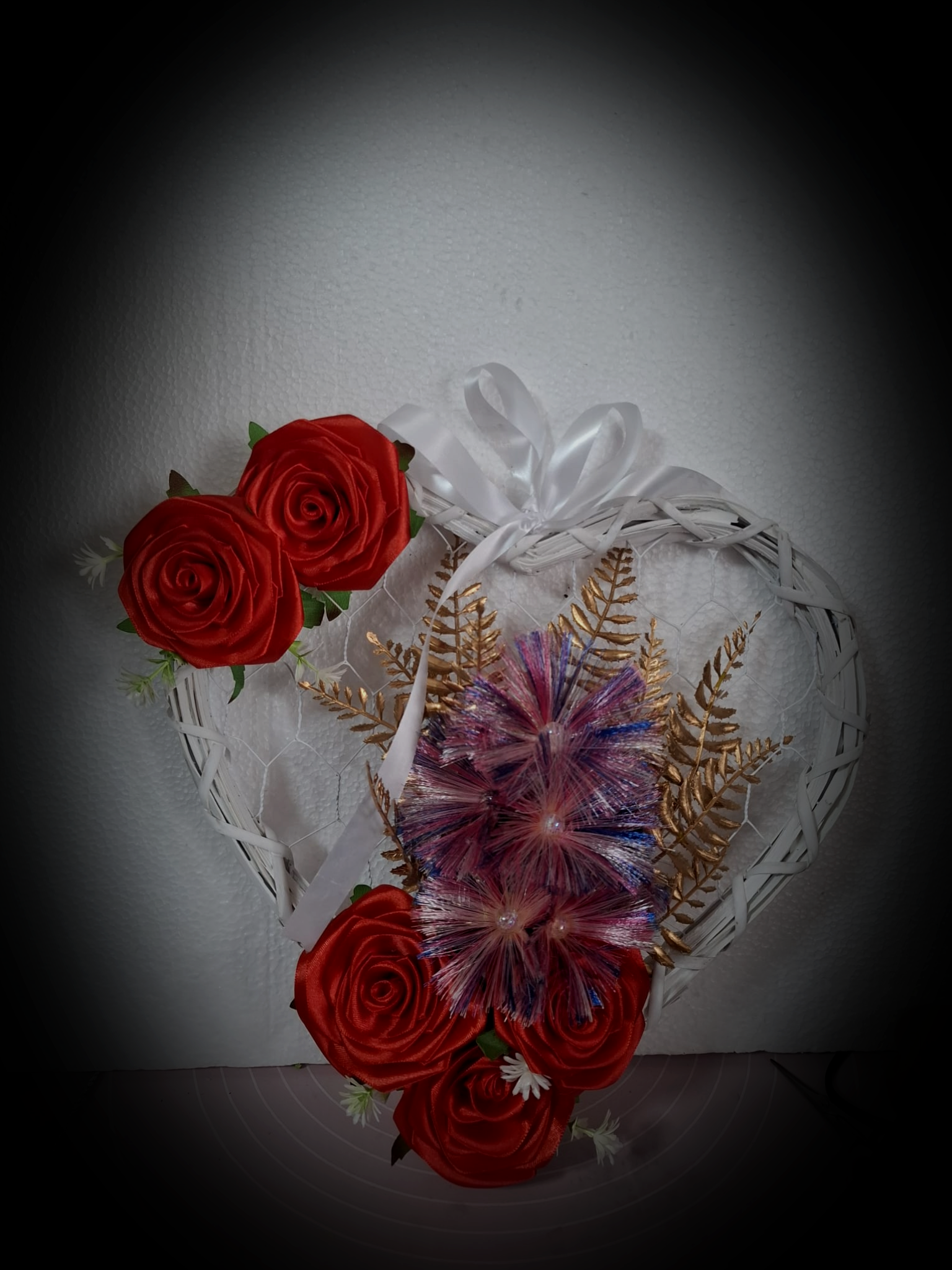 👉 Handgemachtes Rosen Herz – Dekoratives Geschenk (ROSEN JACA) Bestseller