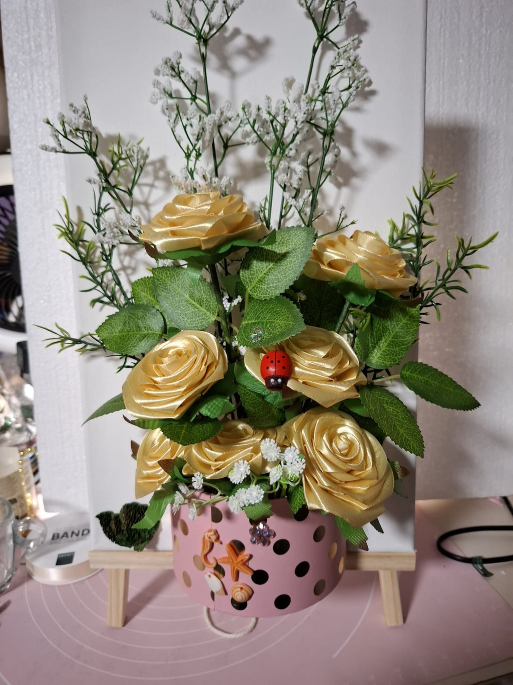 Handgefertigtes Rosen-Arrangement auf Leinwand – Elegantes Geschenk | ROSEN JACA