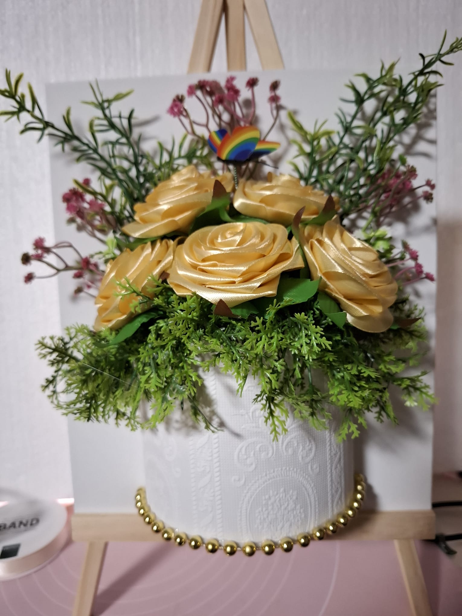 Handgefertigtes Rosen-Arrangement auf Leinwand – Elegantes Geschenk | ROSEN JACA