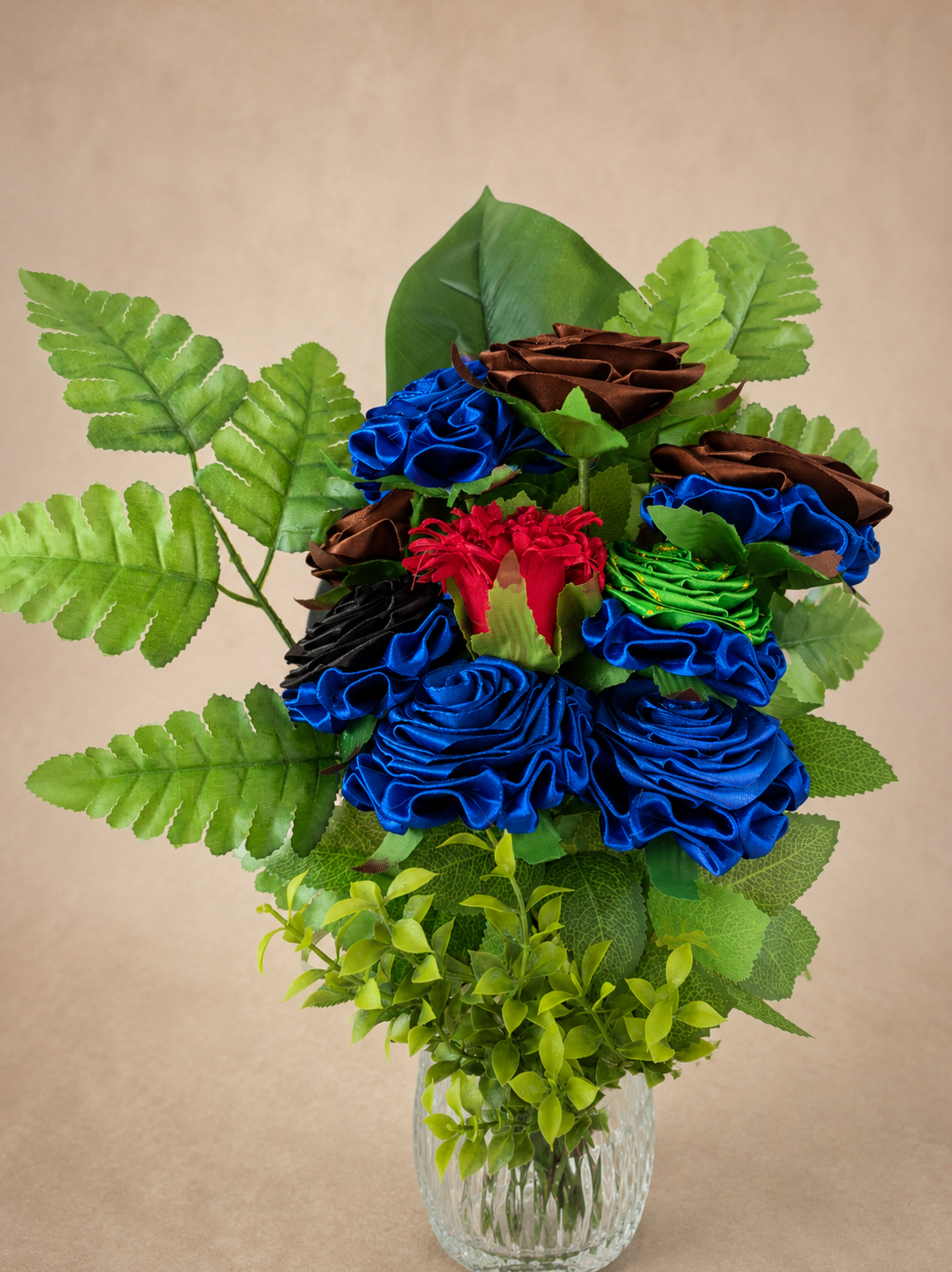 💙🤎 Rosen & Hortensien Blau-Braun