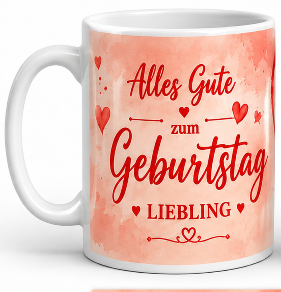 Personalisierte Keramiktasse – Einzigartiges Geburtstagsgeschenk | Rosen JACA