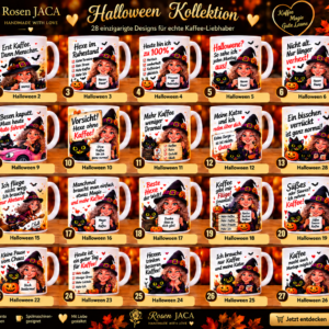 Halloween Tassen - Rosen Jaca